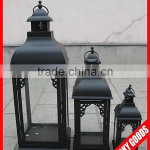 Shabby Chic Garden Decro Metal Garden Candle Lantern With Transparent Glass Window thumbnail-1