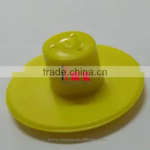 Yellow Round Eartag for Cattle 30*30 mm thumbnail-3