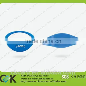 Red/Yellow/Blue/Green Silicone RFID Wristband for Indentification thumbnail-2