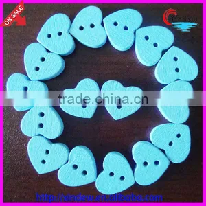 Heart-shaped Wooden Button for Children 24L thumbnail-3