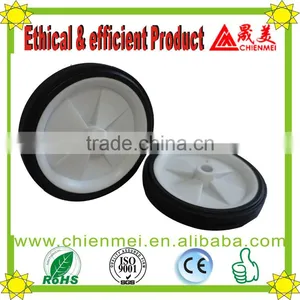 Solid Wheel/Plastic Ruled Rubber Lawnmower Lawn Push Mower Wheel 4+ Inch Diameter thumbnail-1