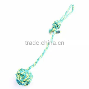Cotton Rope Hand Pull Long Tail Dog Toys Ball Largel Size 40cm thumbnail-1