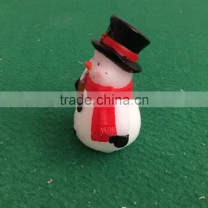 X'mas Yellow Flicking Led Candle Snowman Real Wax Candle Christmas Decoritive Snowman Candle Led Flameless Flicking Led Candle thumbnail-2