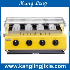 4 Small Heads Coloful Painted Environmental Barbecue Grill for Commercial Use thumbnail-1