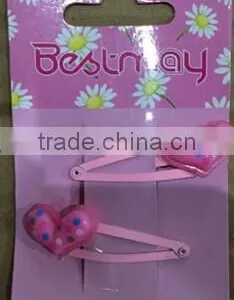 2PC HEART SHAPE RED HAIR PIN thumbnail-1