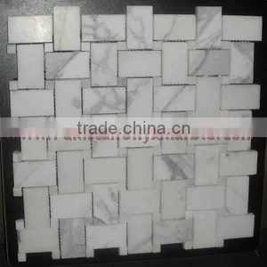 NEW ZIARAT WHITE (CARRARA WHITE) MARBLE MOSAIC TILES thumbnail-4