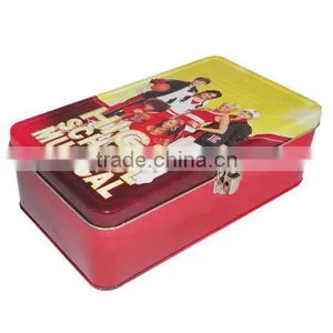 Rectangular Hinged Biscuit Cookies Tin Box thumbnail-1