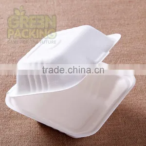 Sugarcane Pulp Biodegradable Box Packaging 6''x6''x3'' Inch B003 thumbnail-1