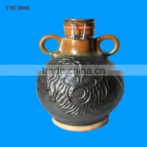 Customized Round Beer Bottle Ceramic Beer Growler thumbnail-1