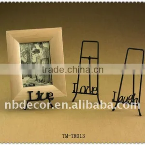 New Design Metal Word Style Black Color Easel thumbnail-1