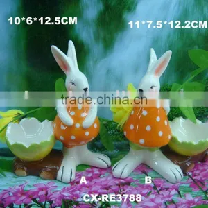 Easter Decorations Factories-Ceramic Rabbit thumbnail-1