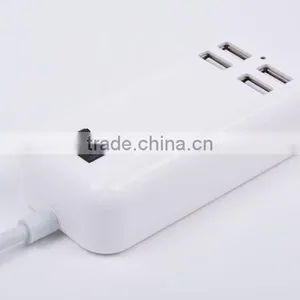 4 Usb Charger Desktop Socket 5V 30w USB CHARGER With AC Cablle Usa Cable uk Cable eu Cable Aus Cable thumbnail-4