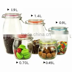 Sealing Cylinder Ait Tight Glass Jar for Food Pickles thumbnail-2