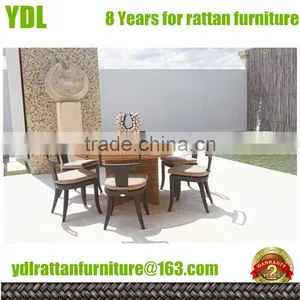 Youdeli Outdoor Dining Furniture/ Round Shape Rattan Table Sets thumbnail-1