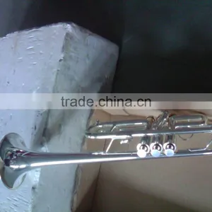 Silver Plated C Key Heavy Trumpet thumbnail-4
