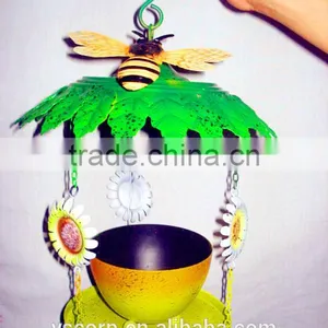 Colourful Green Handicraft Bird Feeder for Garden thumbnail-1