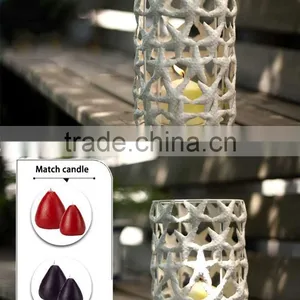 New Design European Style Wrought Iron Creative Candlestick for Home Decoration the Star of the Sea Romantic Candle Holders thumbnail-5