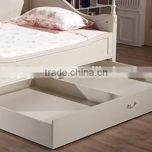 Handmade Pure White Classic European Style Floral Lounging Daybed With Big Drawers for Kids Bedroom BF11-09133a thumbnail-4