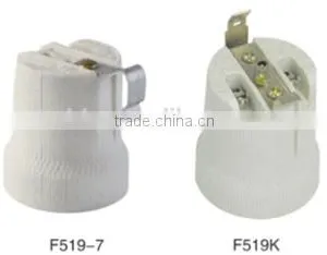 E27 Edison Screw Shell Ceramic Cap Lampholder Socket Lamp Holder With Bracket thumbnail-2