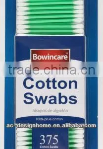 375 PCS 7.75CM/3" PLASTIC STICK COTTON SWABS thumbnail-1