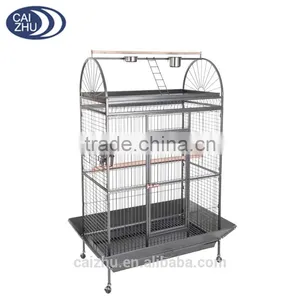 X Large 178cm Play Top Roof Parrot Aviary Bird Cage Perch Ladder On Wheels thumbnail-2