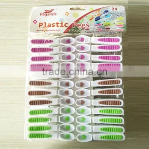Pack of 24 Extra Strong Deluxe Soft Grip Clothes Pegs for Washing Lines thumbnail-6