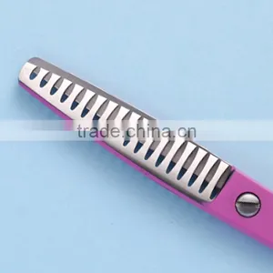 CA-618DP 6inch Opposing Handle Pink Pet Grooming Scissors thumbnail-3