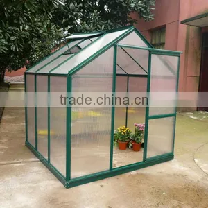 6x8ft Aluminum Frame Green House for Home&garden thumbnail-1