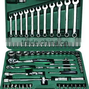 81pcs 1/4"&1/2"Dr.Socket Wrench Set thumbnail-1