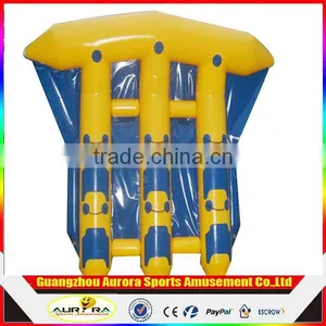 High Quality Funny And Exciting Water Game Towable Inflatable Flying Fish Boat / Inflatable Flying Fish Banana Boat thumbnail-1