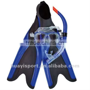 Underwater Silicone Professional Diving Mask Snorkel Fin thumbnail-1