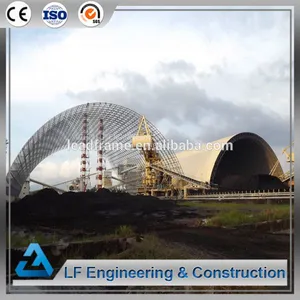 Free Design Long Span Steel Frame Arched Coal Storage Shed thumbnail-3
