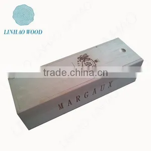 Recycle Unfinished Pine Wooden Gift Boxes for Wine Bottles in China thumbnail-4