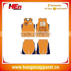 Hongen Apparel Training Sublimated Best Custom Basketball Jersey Uniform Design thumbnail-1