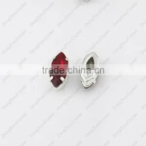 DZ-3017 Fashion Point Back Light Siam Horse Eye Crystal Beads for Dress From China Supplier thumbnail-4