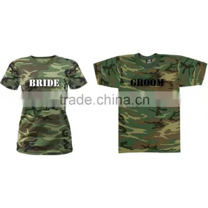 Camo T-shirts Ladies T-shirt Cotton T-shirt Custom T-shirt thumbnail-1