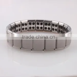 Black Gun Plating Bracelet Jewelry Italian Link Cicret Mens Bangle Stainless Steel Bracelet for Men thumbnail-4