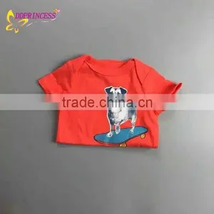 Newborn Baby Short-Sleeved Bodysuit With A Adorable Print thumbnail-2