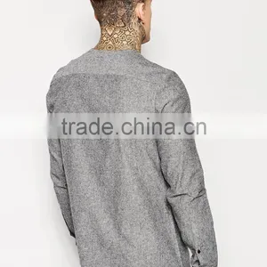 2016 New Design Collarless Shirt for Man thumbnail-2