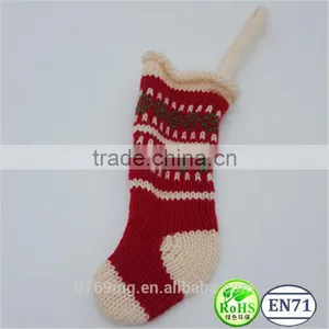Christmas Decoration Knitted Sock Supplies Jacquard Pattern Decoration Christmas Sock thumbnail-2