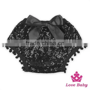Plain Hot Pink Sequins Baby Bloomers 0-2 Years Old Girls Cotton Bloomers Fashion Style Baby Bloomers Wholesale thumbnail-6