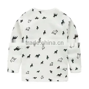 2016 Printed Running Horse Tee Baby Boy Children Clothing T-Shirts 0-24M thumbnail-3