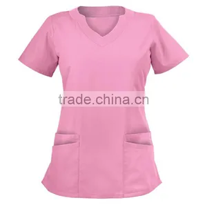 Women's Scallop Neck Top With Four Front Pockets thumbnail-1