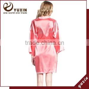 Bathrobe Kimono Crossover Robe Spa Wrap Perfect Bridesmaids Gift, Getting Ready Robes WR1-0015 thumbnail-1