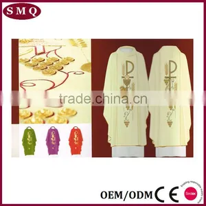 CHALICE & HOST WITH WHEAT AND GRAPES VESTMENT thumbnail-1