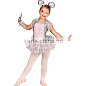 Baby Frock,frilly Dresses,modern Dance Skirt Silver Tutu for Girls thumbnail-1