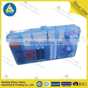 Transparent pp Material Complete Sewing Kit Case Wih Garment Accessories thumbnail-6