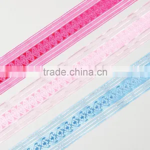 Silver Edged Sheer Ribbon With Satin Center thumbnail-3