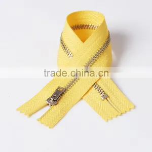 Brass Closed End Metal Zipper or Zips Wholesale Gold Teeth 3# Metal Zipper thumbnail-1