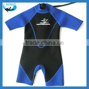 3mm Neoprene Surf Shorts for Children Ladies Short Sleeve Suits thumbnail-1